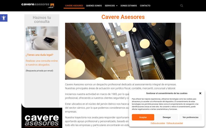 Screenshot of cavere.es
