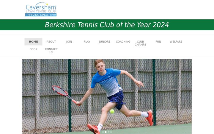 Screenshot of cavershamltc.co.uk
