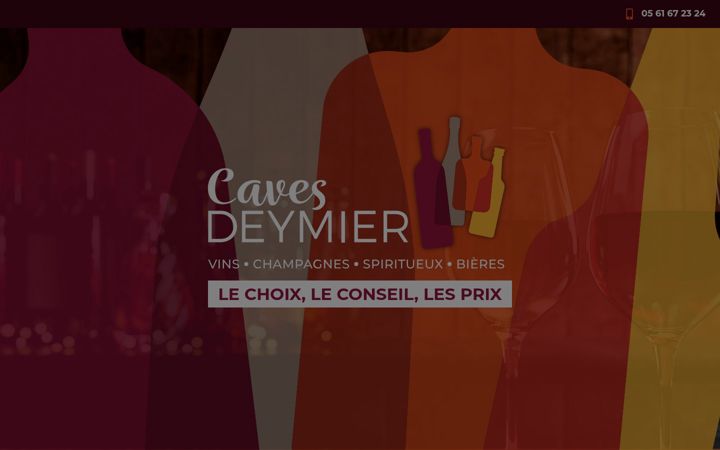 Screenshot of caves-deymier.com