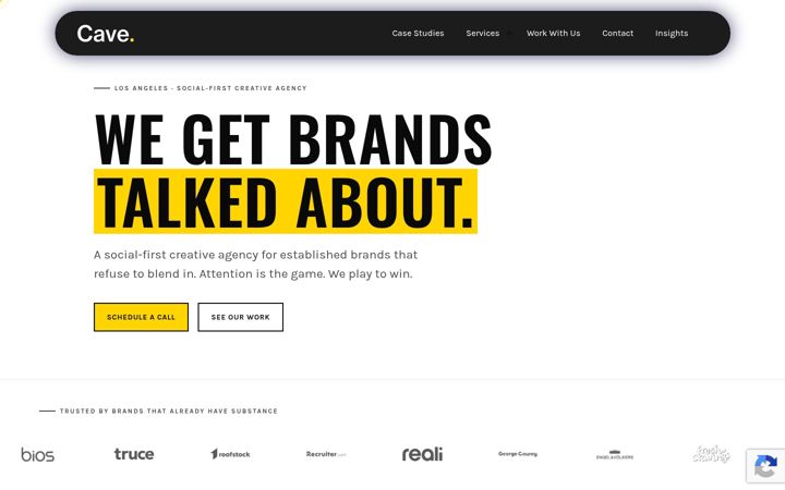 Screenshot of cavesocial.com