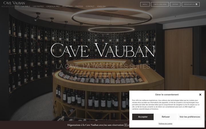 Screenshot of cavevauban.com