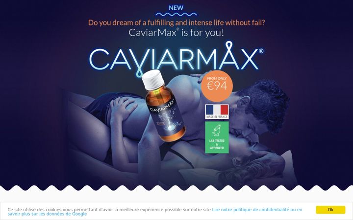 Screenshot of caviarmax.com