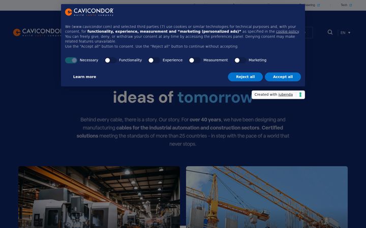 Screenshot of cavicondor.eu