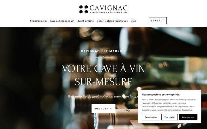 Screenshot of cavignac.mu