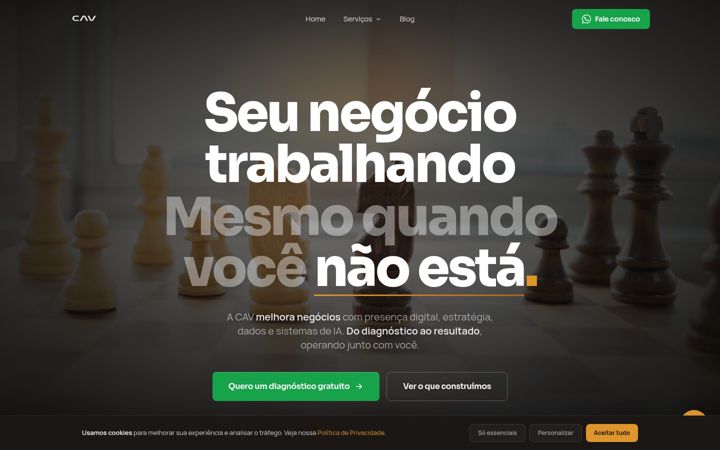 Ekrano kopija cavinovacao.com.br