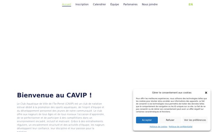 Screenshot of cavip.org