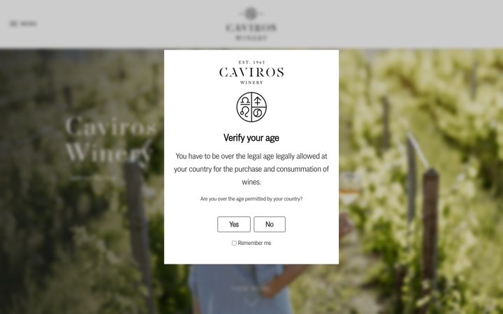 Screenshot of caviros.gr