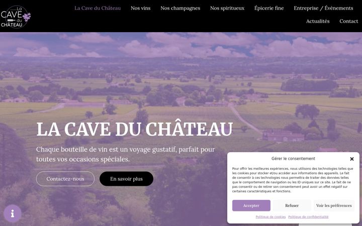 Screenshot του caviste-mandelieu.fr