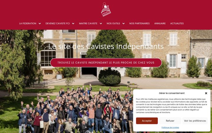 Screenshot of cavistes.org