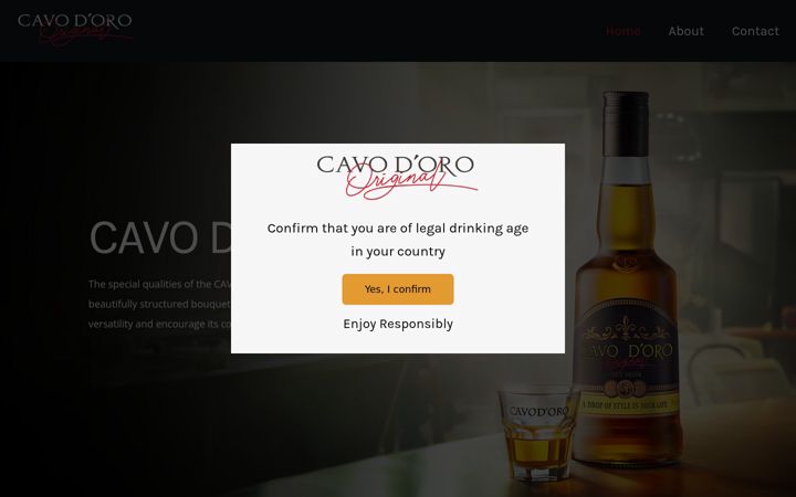 Screenshot of cavo-doro.com