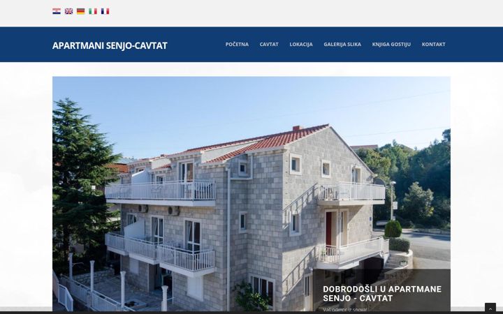 Skjámynd af cavtatapartments.eu
