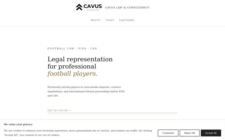 Screenshot of cavuslc.com