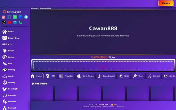 Screenshot of cawan888.org
