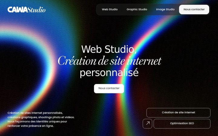 Screenshot of cawastudio.fr