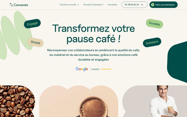 Screenshot of cawatoes.fr