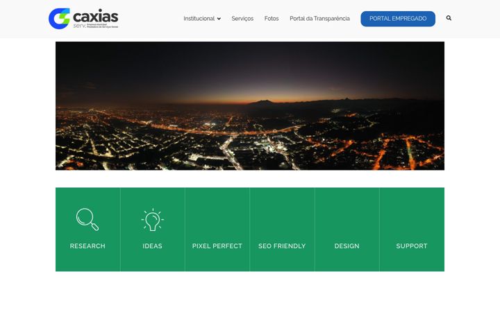 Screenshot of caxiasserv.com.br