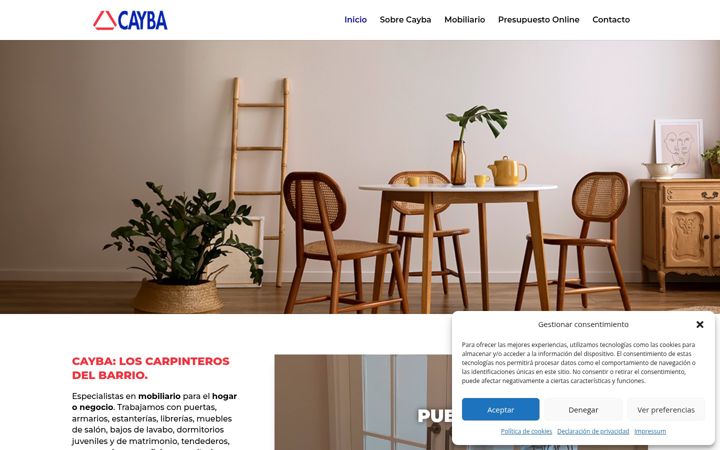 Screenshot of cayba.es