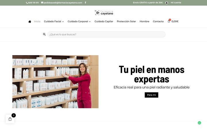 Screenshot of cayetanocosmeticos.com