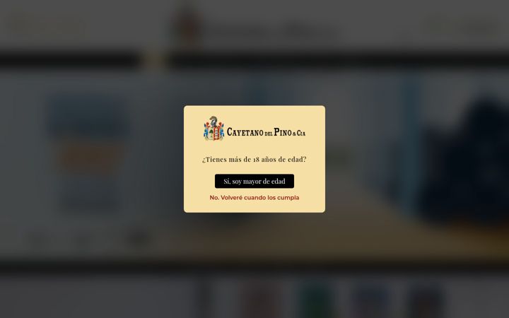 Screenshot of cayetanodelpino.com