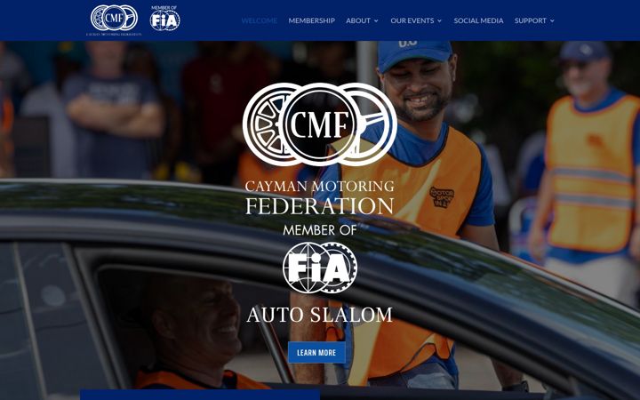 Skærmbillede af caymanmotoringfederation.org