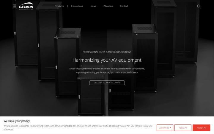 Screenshot of caymon.eu