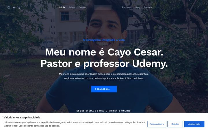 Screenshot of cayocesarfc.com