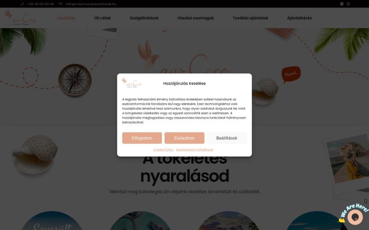 Screenshot of cayococoluxurytravel.hu