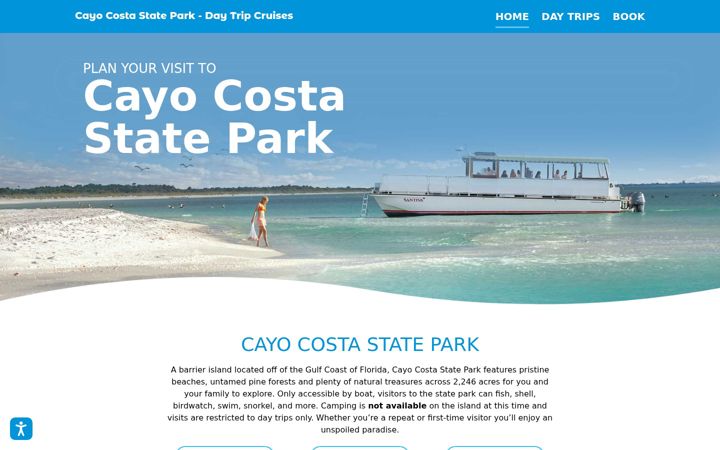 Screenshot of cayocostaferry.com