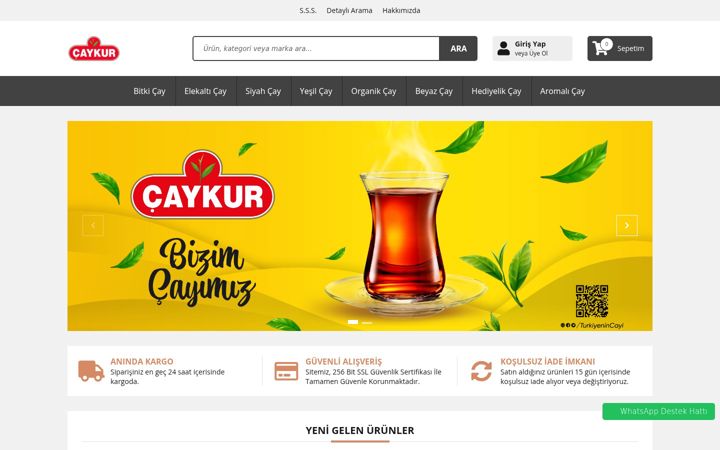 Screenshot of caysatismagazasi.com