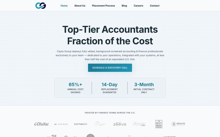 Screenshot of caytogroup.com