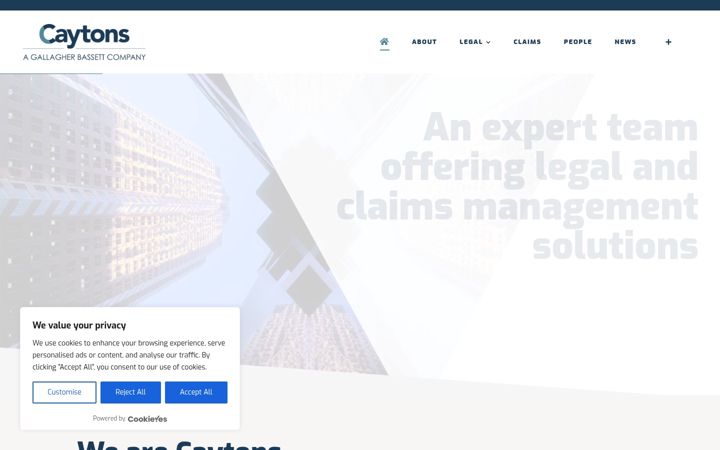 Screenshot of caytons.law