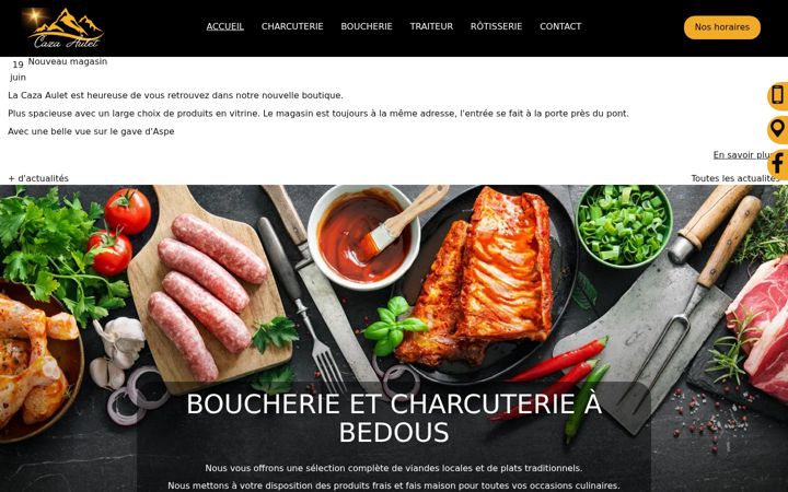 Screenshot of caza-aulet.fr