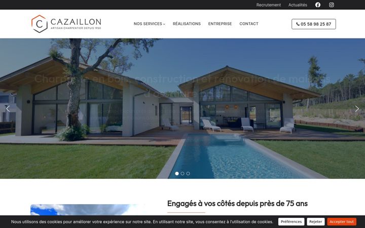 Screenshot of cazaillon.fr