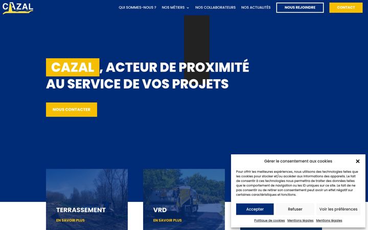 Screenshot of cazal-tp.fr