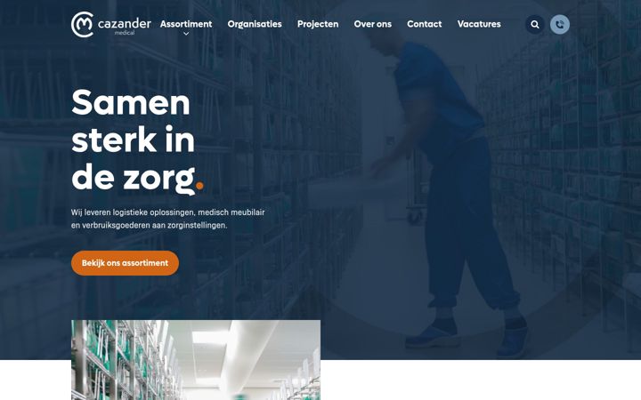 Snímek obrazovky cazandermedical.nl
