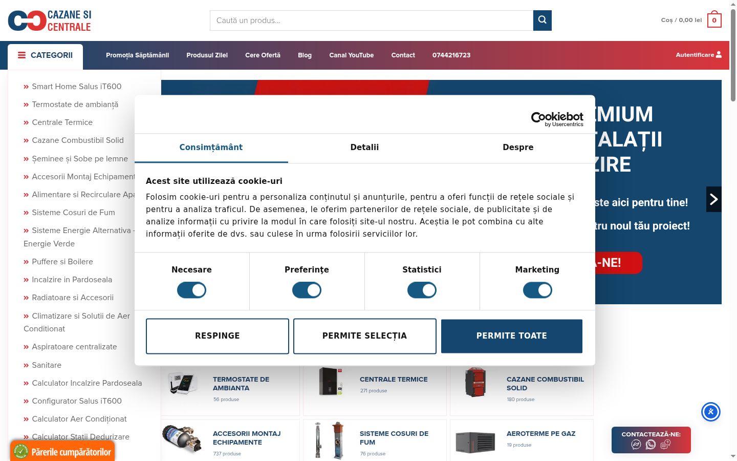 Screenshot tal-banner tal-kunsens muri qabel kwalunkwe interazzjoni