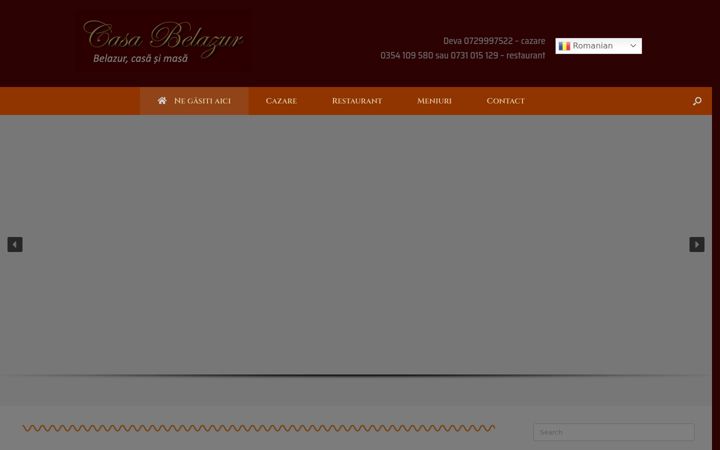 Screenshot of cazare-deva-belazur.ro