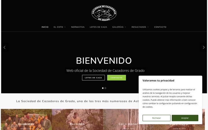 Screenshot of cazarengrado.com