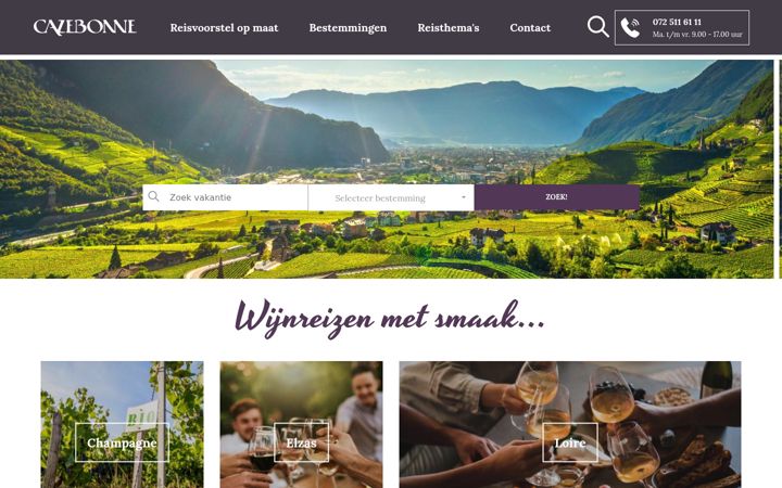 Snímek obrazovky cazebonne.nl