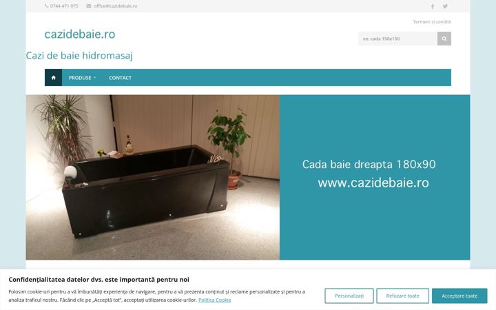 Screenshot of cazidebaie.ro