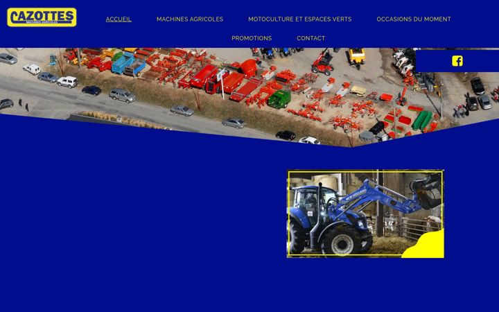 Screenshot of cazottes-machines-agricoles.com