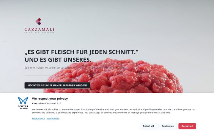Screenshot of cazzamali-fassonarind.de