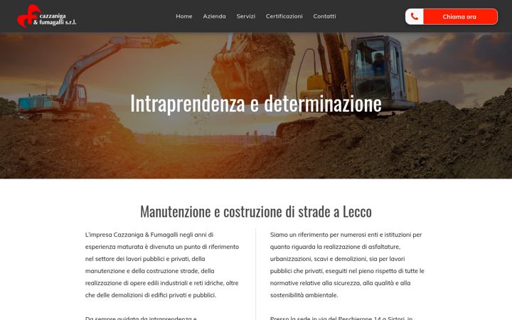 Screenshot of cazzanigaefumagalli.it