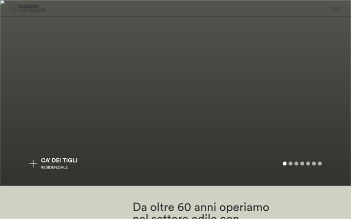 Screenshot of cazzarocostruzioni.it