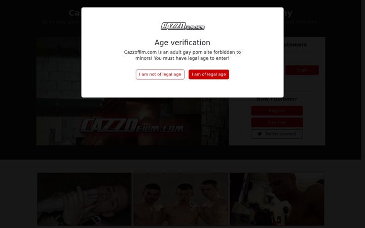 Screenshot of cazzofilm.com