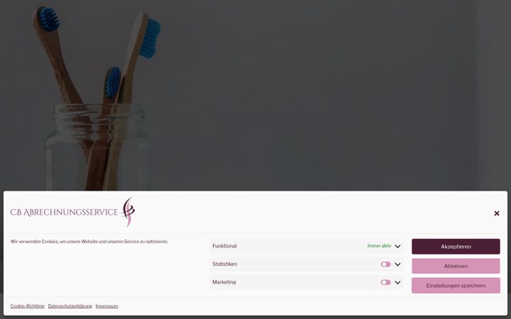 Screenshot of cb-abrechnung.de