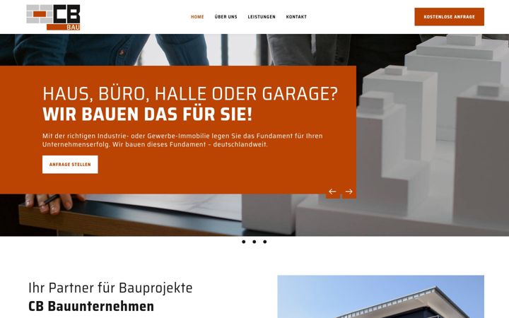 Screenshot of cb-bauunternehmen.de