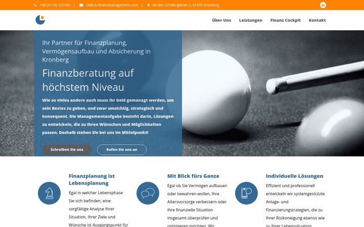 Screenshot of cb-finanzmanagement.com