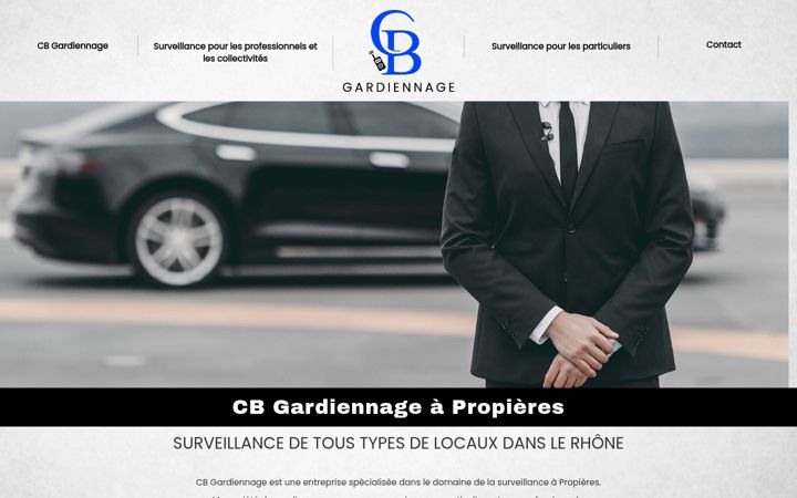 Screenshot of cb-gardiennage.fr