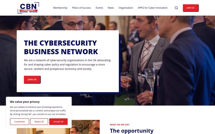 Screenshot of cb-network.org